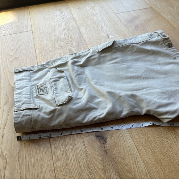 TOMMY HILFIGER VINTAGE LATE 90's CARGO SHORTS BEIGE - 32 - Picture 12 of 14